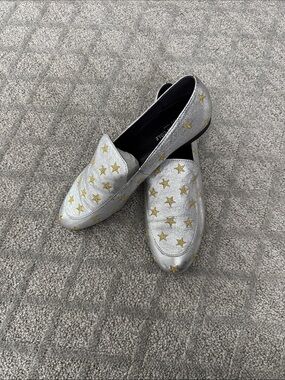 Kenneth Cole New York Women's Westley Slip on Loafer Flat, Silver, 10